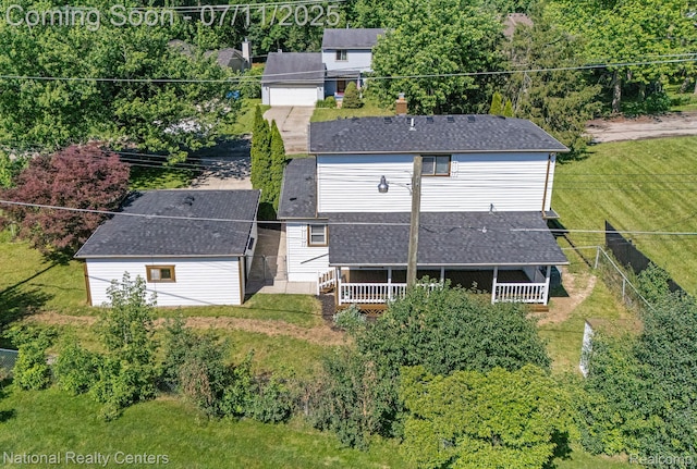 1089 Tecumseh Ave, Waterford, MI 48327 - view from above of property