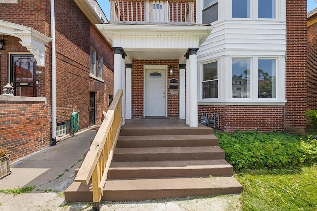 2475 Hazelwood St, Detroit, MI 48206 - property entrance with brick siding