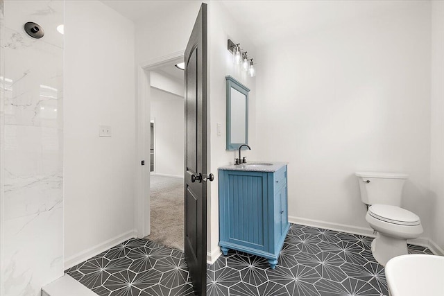 2475 Hazelwood St, Detroit, MI 48206 - full bathroom with vanity and tile patterned floors