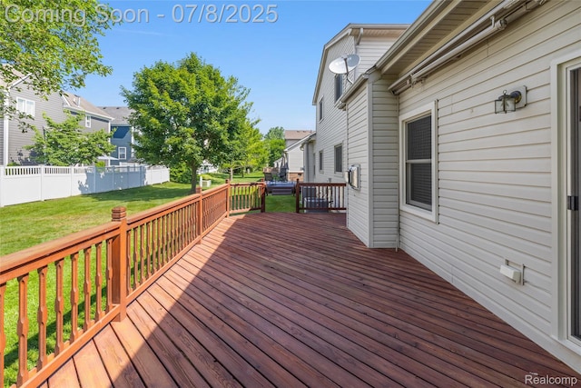 57349 Megan Dr, Washington, MI 48094 - wooden terrace featuring a residential view
