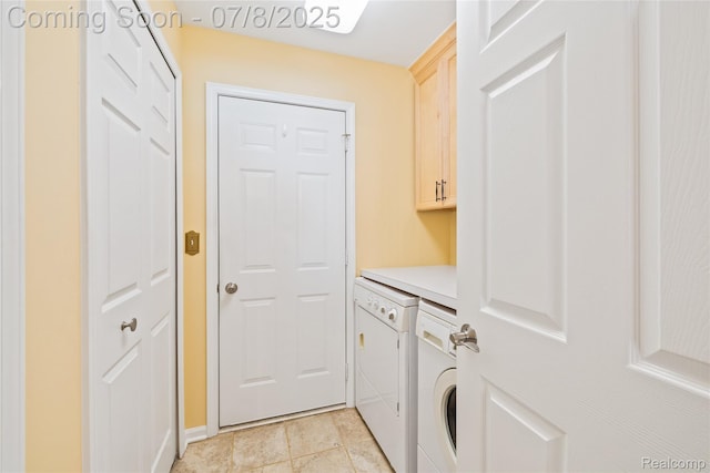 57349 Megan Dr, Washington, MI 48094 - laundry room featuring cabinet space and independent washer and dryer