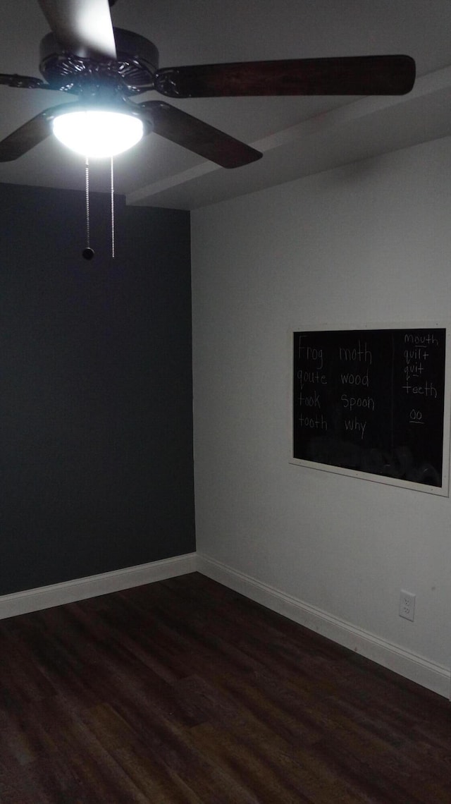 13558 Asbury Park, Detroit, MI 48227 - empty room featuring ceiling fan and wood finished floors