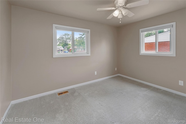13776 Leroy St, Southgate, MI 48195 - carpeted empty room featuring baseboards and ceiling fan