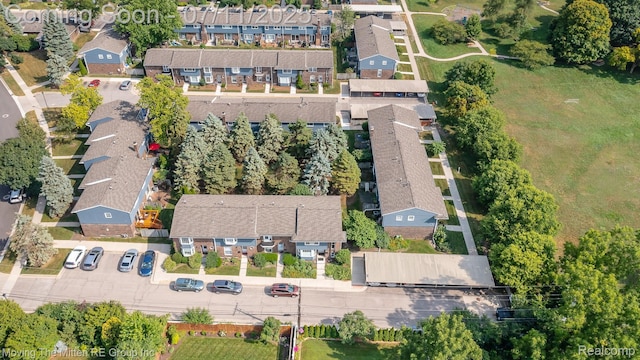 2746 Page Ave, Ann Arbor, MI 48104 - aerial view of property and surrounding area with nearby suburban area