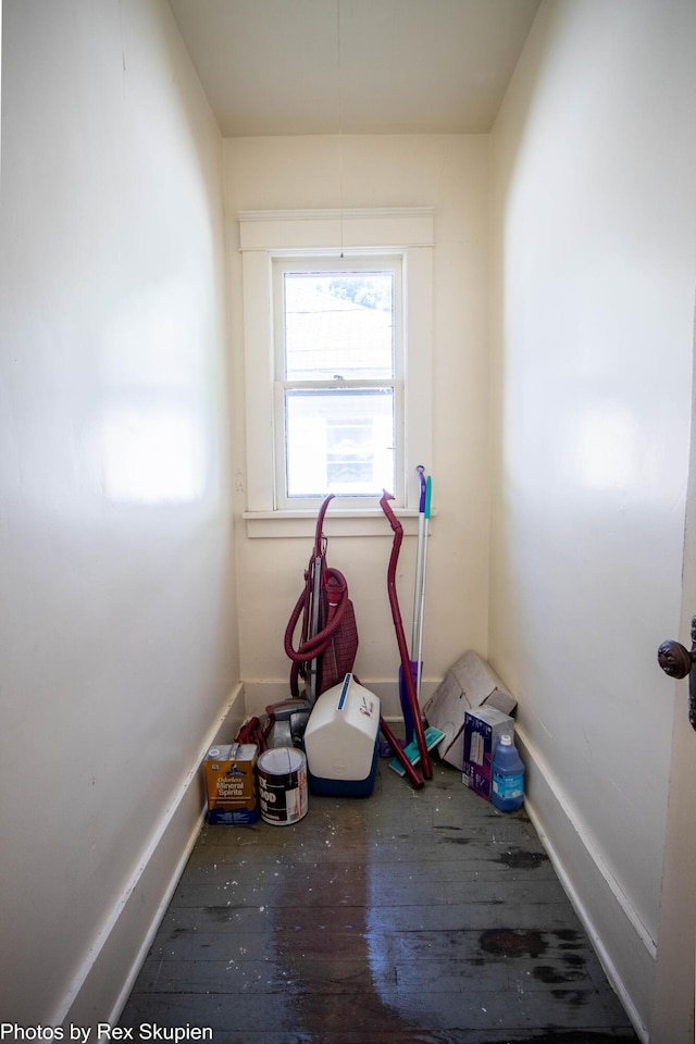 892 W Forest Ave, Muskegon, MI 49441 - interior space with hardwood / wood-style floors and baseboards