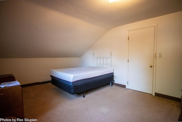 892 W Forest Ave, Muskegon, MI 49441 - bedroom featuring lofted ceiling and carpet floors