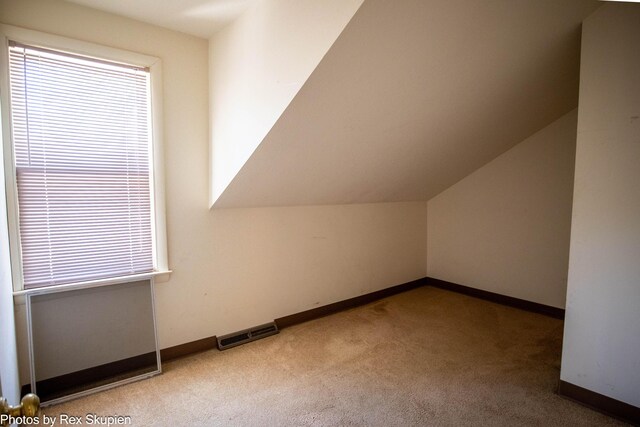 892 W Forest Ave, Muskegon, MI 49441 - additional living space with carpet floors and lofted ceiling