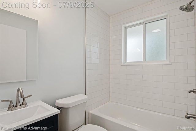 44249 Donley Dr, Sterling Heights, MI 48314 - full bathroom featuring vanity and shower / bathtub combination