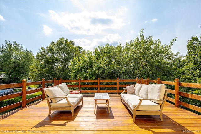 122 Linden Ct, Ypsilanti, MI 48197 - wooden deck featuring an outdoor hangout area