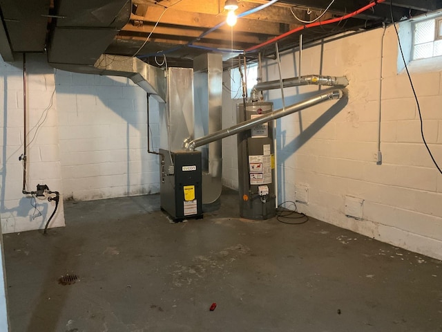 8518 Sussex St, Detroit, MI 48228 - basement featuring water heater and heating unit