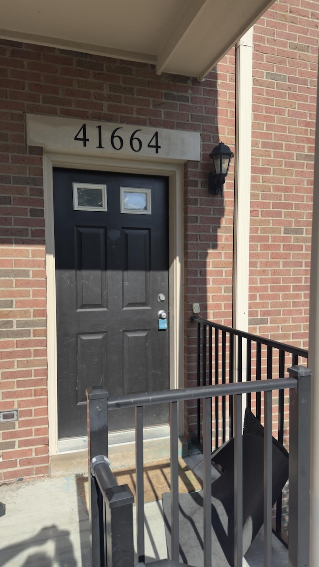 41664 Tera Ln, Novi, MI 48375 - entrance to property with brick siding