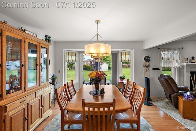54561 Laurel Dr, Macomb, MI 48042 - dining area with light wood finished floors and a chandelier