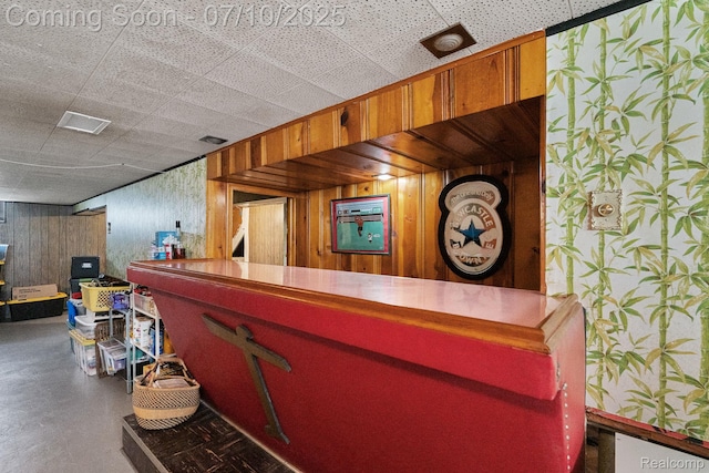 23316 Brookdale Blvd, Saint Clair Shores, MI 48082 - welcome area featuring wood walls