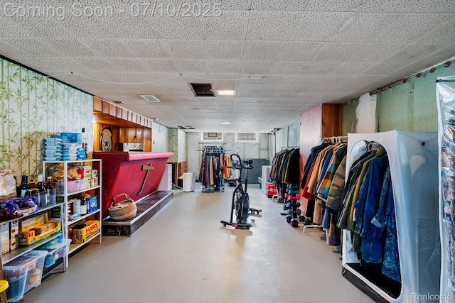 23316 Brookdale Blvd, Saint Clair Shores, MI 48082 - misc room featuring finished concrete floors