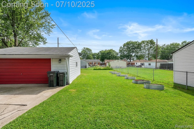 23316 Brookdale Blvd, Saint Clair Shores, MI 48082 - view of yard with a garage and an outdoor structure