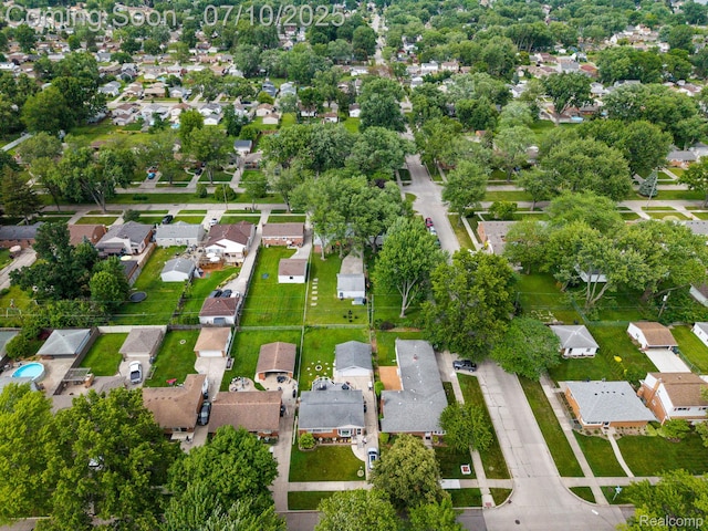 23316 Brookdale Blvd, Saint Clair Shores, MI 48082 - aerial view of property and surrounding area with nearby suburban area