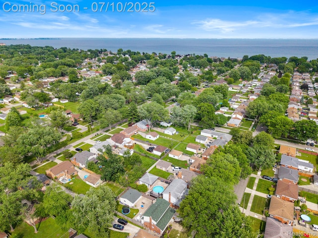23316 Brookdale Blvd, Saint Clair Shores, MI 48082 - aerial overview of property's location featuring nearby suburban area and a large body of water