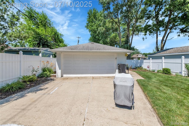 144 1st St, Wyandotte, MI 48192 - view of detached garage