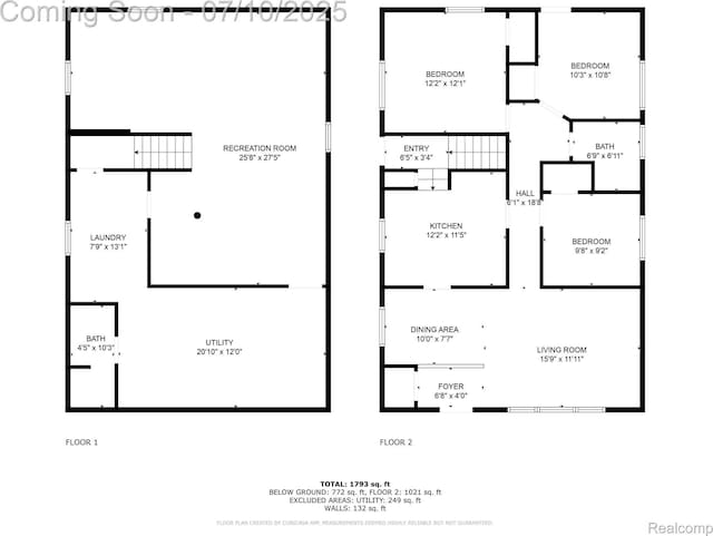 144 1st St, Wyandotte, MI 48192 - view of property floor plan