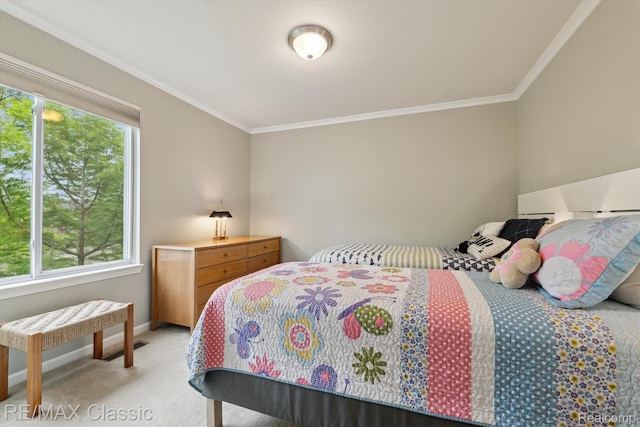 30166 Brightwood Dr Unit 40, Novi, MI 48377 - bedroom with crown molding and light carpet