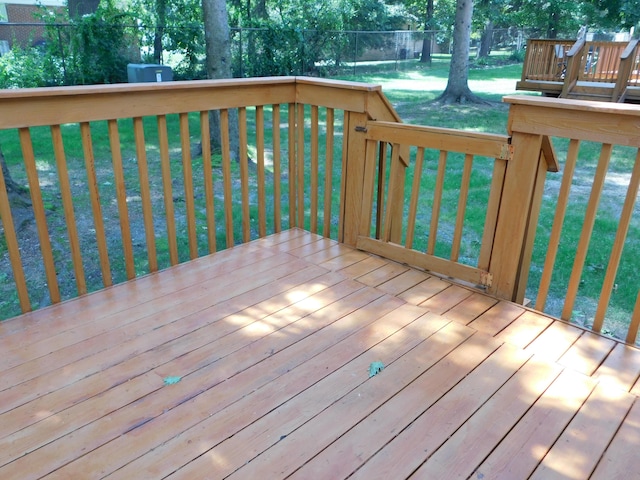 36561 S Deerhurst S, Westland, MI 48185 - wooden terrace with a yard