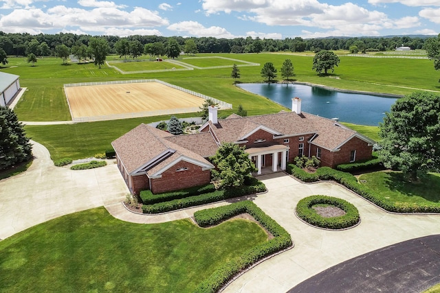14091 Scio Church Rd, Chelsea, MI 48118 - aerial view of property and surrounding area with a large body of water and a tree filled landscape