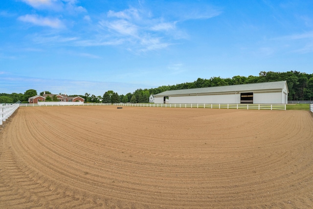 14091 Scio Church Rd, Chelsea, MI 48118 - view of yard with an enclosed riding area