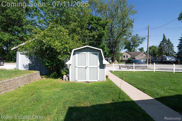 8856 Charbane Ave, White Lake, MI 48386 - view of yard featuring a storage unit