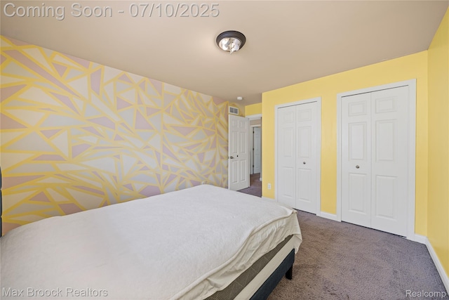5142 Trailwood Ln, Warren, MI 48092 - carpeted bedroom featuring multiple closets and baseboards