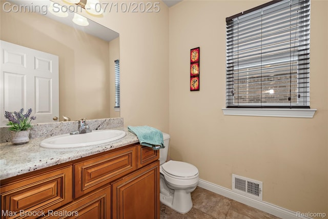 5142 Trailwood Ln, Warren, MI 48092 - half bathroom with vanity and tile patterned floors