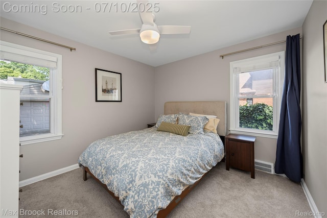 903 Oakridge Ave, Royal Oak, MI 48067 - bedroom with carpet and ceiling fan