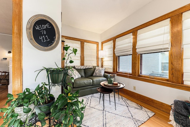 411 Edgemoor Ave, Kalamazoo, MI 49001 - living room with wood finished floors and baseboards