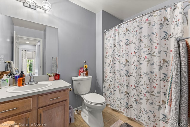 29520 Hunter St, Trenton, MI 48183 - full bathroom with vanity, tile patterned floors, and a shower with curtain