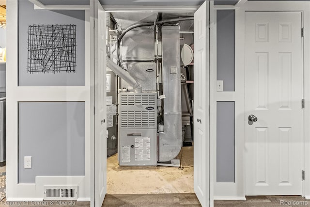 29520 Hunter St, Trenton, MI 48183 - utility room featuring heating unit
