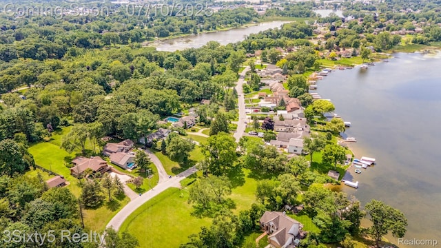 4375 Island Park Dr, Waterford, MI 48329 - drone / aerial view of a nearby body of water