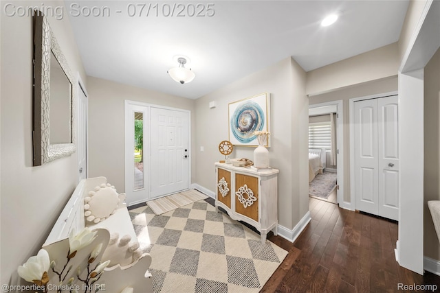 14125 Bangor Dr, Sterling Heights, MI 48313 - foyer with baseboards and wood finished floors
