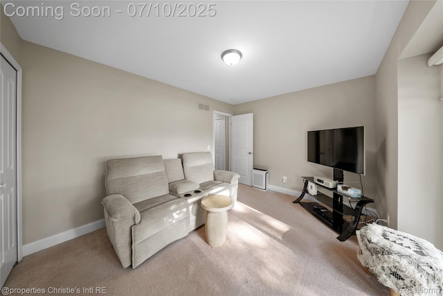 14125 Bangor Dr, Sterling Heights, MI 48313 - carpeted living room featuring baseboards