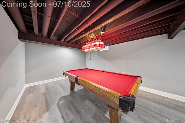 14125 Bangor Dr, Sterling Heights, MI 48313 - recreation room featuring wood finished floors and pool table