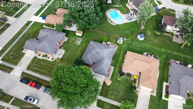 14125 Bangor Dr, Sterling Heights, MI 48313 - aerial view of property's location with nearby suburban area