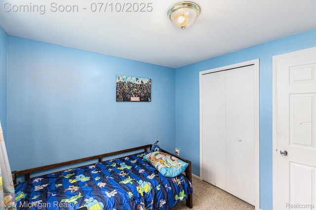 41173 Cimarron St, Clinton Township, MI 48038 - carpeted bedroom with a closet and baseboards