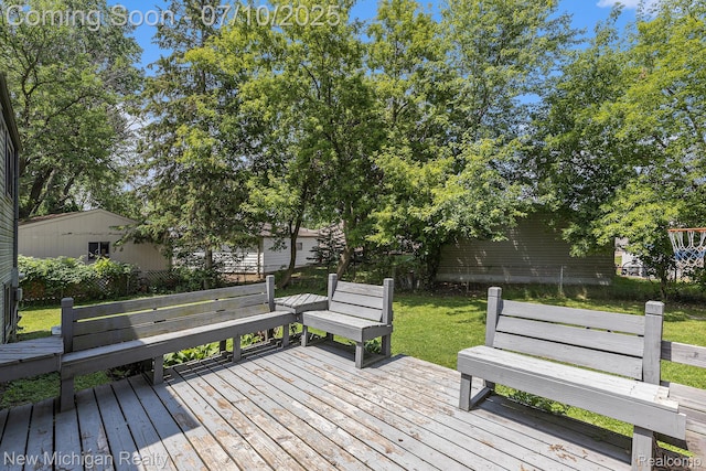 41173 Cimarron St, Clinton Township, MI 48038 - view of deck
