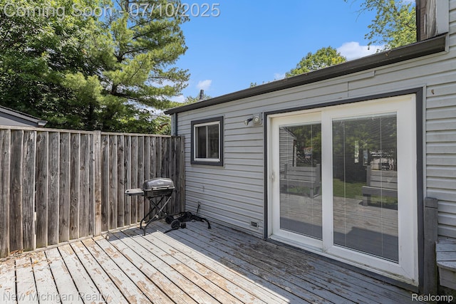 41173 Cimarron St, Clinton Township, MI 48038 - deck with area for grilling