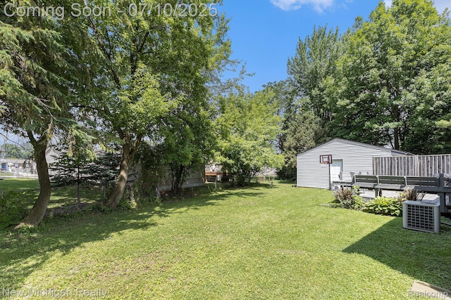 41173 Cimarron St, Clinton Township, MI 48038 - view of yard with an outbuilding
