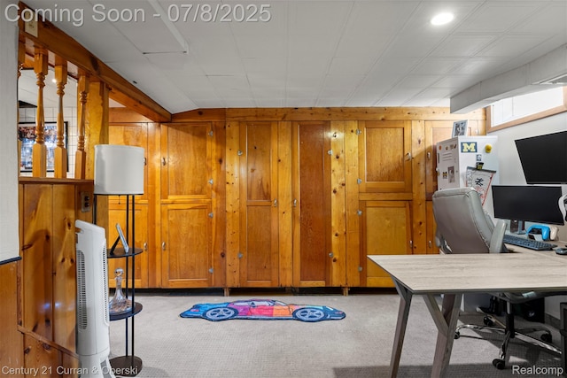 8960 Niver Ave, Allen Park, MI 48101 - carpeted office with wooden walls
