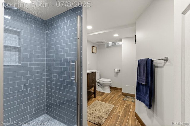 8960 Niver Ave, Allen Park, MI 48101 - bathroom with wood finished floors, a shower stall, and vanity