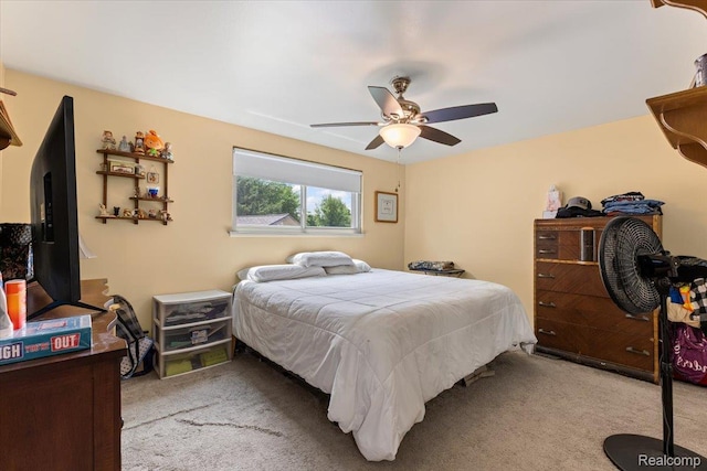 22031 Birch St, Woodhaven, MI 48183 - carpeted bedroom with ceiling fan