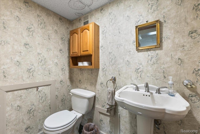 22031 Birch St, Woodhaven, MI 48183 - half bathroom featuring toilet and a sink