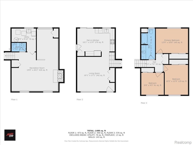 22031 Birch St, Woodhaven, MI 48183 - view of room layout