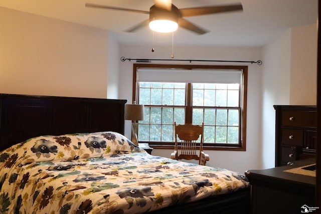 13578 Strasburg Rd, La Salle, MI 48145 - bedroom featuring multiple windows and ceiling fan