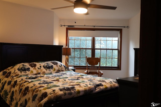 13578 Strasburg Rd, La Salle, MI 48145 - bedroom with ceiling fan
